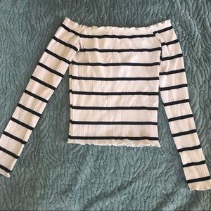 Striped Over the Shoulder Shirt